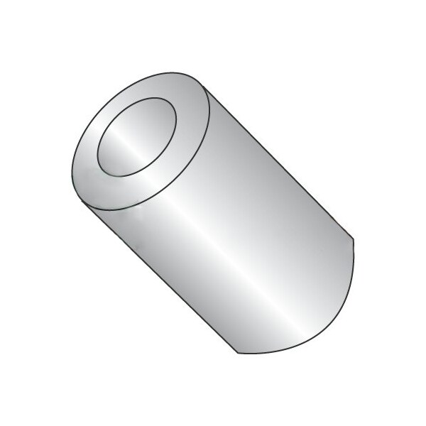 Newport Fasteners Round Spacer, #8 Screw Size, Nickel Plated Brass, 3/8 in Overall Lg, 0.166 in Inside Dia, 500 PK 618138 - main